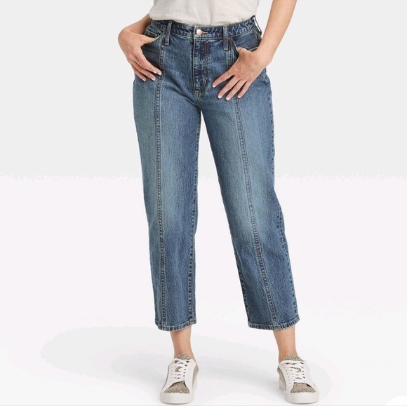 Universal Thread Mom Jeans High Rise Straight Leg - Picture 2 of 8